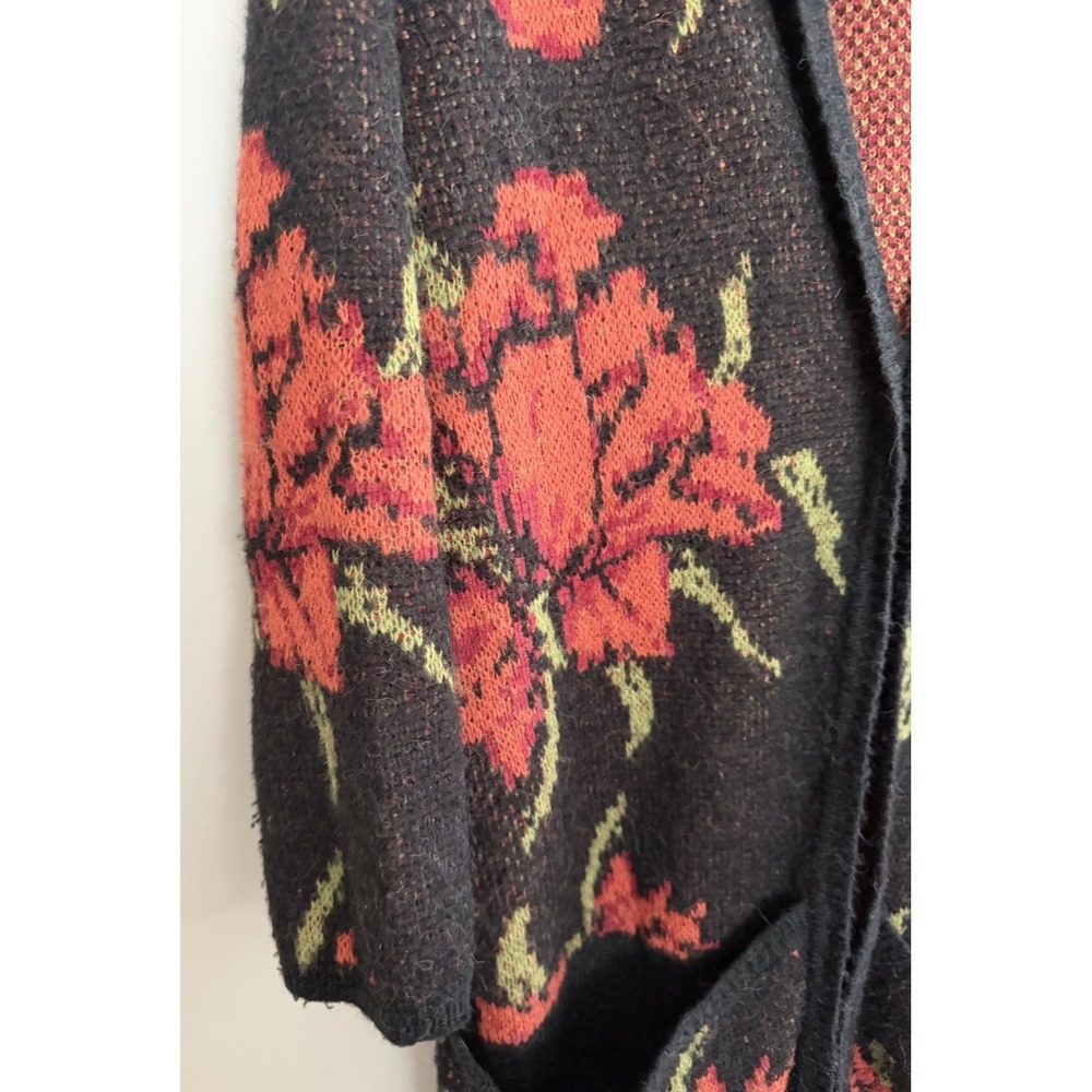 Free People Flower Power Boho Cardigan Sweater Women's Size Medium - Picture 10 of 13